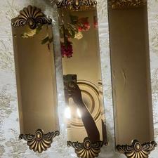 آینه دکور اکتیو 3 تایی شامپاینی