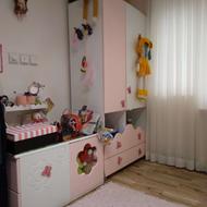 تختخواب به همراه کمد و میز ارایش