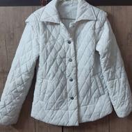 کاپشن سفید نو با آستر