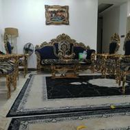 مبل دسته شیری چوب راش