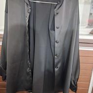 شومیز تا سایز 46 مثل چرم می مونه دقیق نمی دونم جنسش چیه