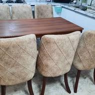 6 نفره میز نهار خوری کاملا کاملا نو