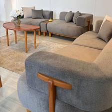 مبل راحتی مینیمال تخت خوابشو 8 نفره با پارچه وارداتی