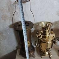 سماور برنجی برنزی کلکسیون آنتیک ظروف آشپزخانه دکوری