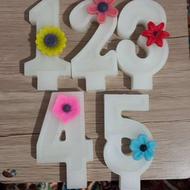 شمع تولد عددی زیبا