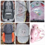 تشک بازی خرس صورتی ،کریر،پشه بند تشک دار