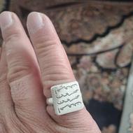 انگشتر نقره اهرون مهرون