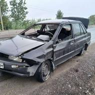 پراید مدل 83 تصادفی