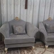 مبل 7 نفره بسیار سالم وتمیز بدون فرورفتگی پارگی وسوختگی