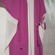 مانتو حریر دو رنگ