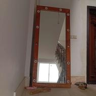 آینه لامپ دار با چوب نراد