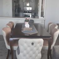 میز ناهار خوری 8 نفره چوب راش