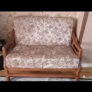 مبلمان چوب و پارجه 4 نفره