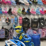 اسکیت بچگانه با کلاه ولوازم