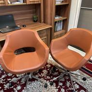 دو عدد صندلی چرخ دار نو