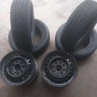 رینگ و لاستیک پراید نو خارجی 175