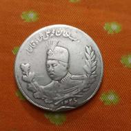 سکه دوهزاردینارتصویری محمد علی شاه قاجاروناصرالدین شاه قاجار