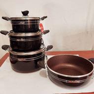 سرویس قابلمه 7 پارچه تفلون زنبوری