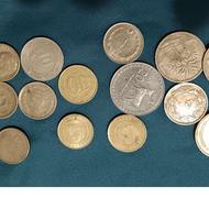 20عددسکه زمان شاه.و 2عدد سکه دینار 50دینار زمان رضاشاه اول