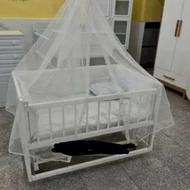 تخت گهوارهای کودک همراه با تور