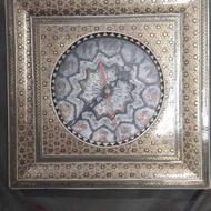ساعت دیواری خاتم کاری دست ساز