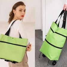 ساک خرید تاشو چرخ دار پرداخت درب منزل ضمانت هفت روزه