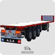 فروش تریلی کفی سه محور دیسکی و کاسه ای