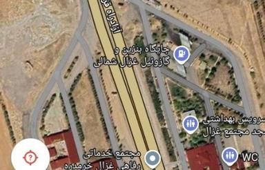 زمین 9هزارمتر بالای اوتوبان