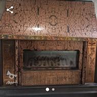 بخاری طرح شومینه ای بزرگ