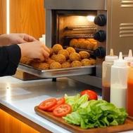 ساندویچ مدارس ،همبرگر و فلافل دستی