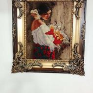 تابلوفرش دستبافت طرح لحظه دیدار