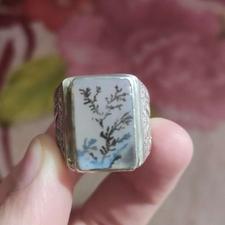 فروش انگشتر نقره شجر سوزنی قائنات