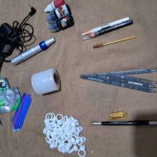 دستگاه تتو پیچی و قلم بلید و یسری لوازم برا میکرو