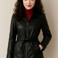 مانتو چرم دخترانه خاص و شیک