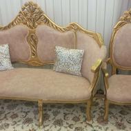 مبل سطلتنی و مبل راحتی و میز نهار خوری