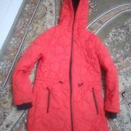 کاپشن قرمز دخترانه تا 13 سال میخوره