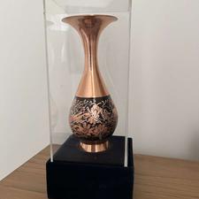 گلدان مسی و شکلات خوری مسی و برنز