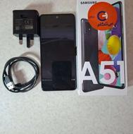 گوشی سامسونگA51با حافظه128گیگ-درحدآکبند
