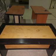 3 عدد میز چوبی و فلزی