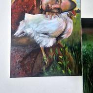 تابلو رنگ روغن سایز50در70