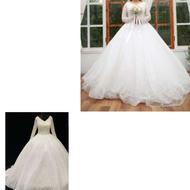 لباس عروس مزون دوزی شده سایز48