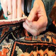 تعمیر مرمت فرش رفع پارگی پوسیدگی سوختگی بیدخوردگی