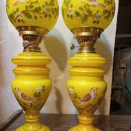 یکجفت چراغ گلدانی سه پوست