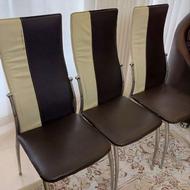 3 تا صندلی پایه استیل آشپزخانه