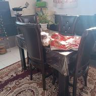 میزغذاخوری درحدصفر باشیشه نشکن وصندلی های چردوزی