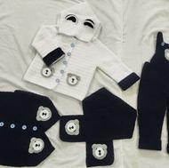 ست بافتنی دخترانه و پسرانه