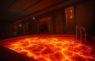 جکوزی دار سقف شیشه ای