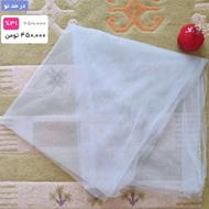 شال آبی توری آسمانی