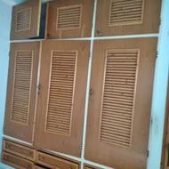 درب جامی با چارچوب آهنی دو عدد ،درهای کمد و جارختخوابی