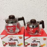 قوری شیشه ای در سه مدل